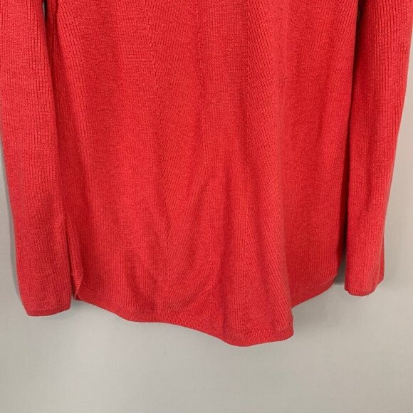 Talbots rib knit cotton blend long sleeve crewneck pullover sweater - Picture 5 of 10